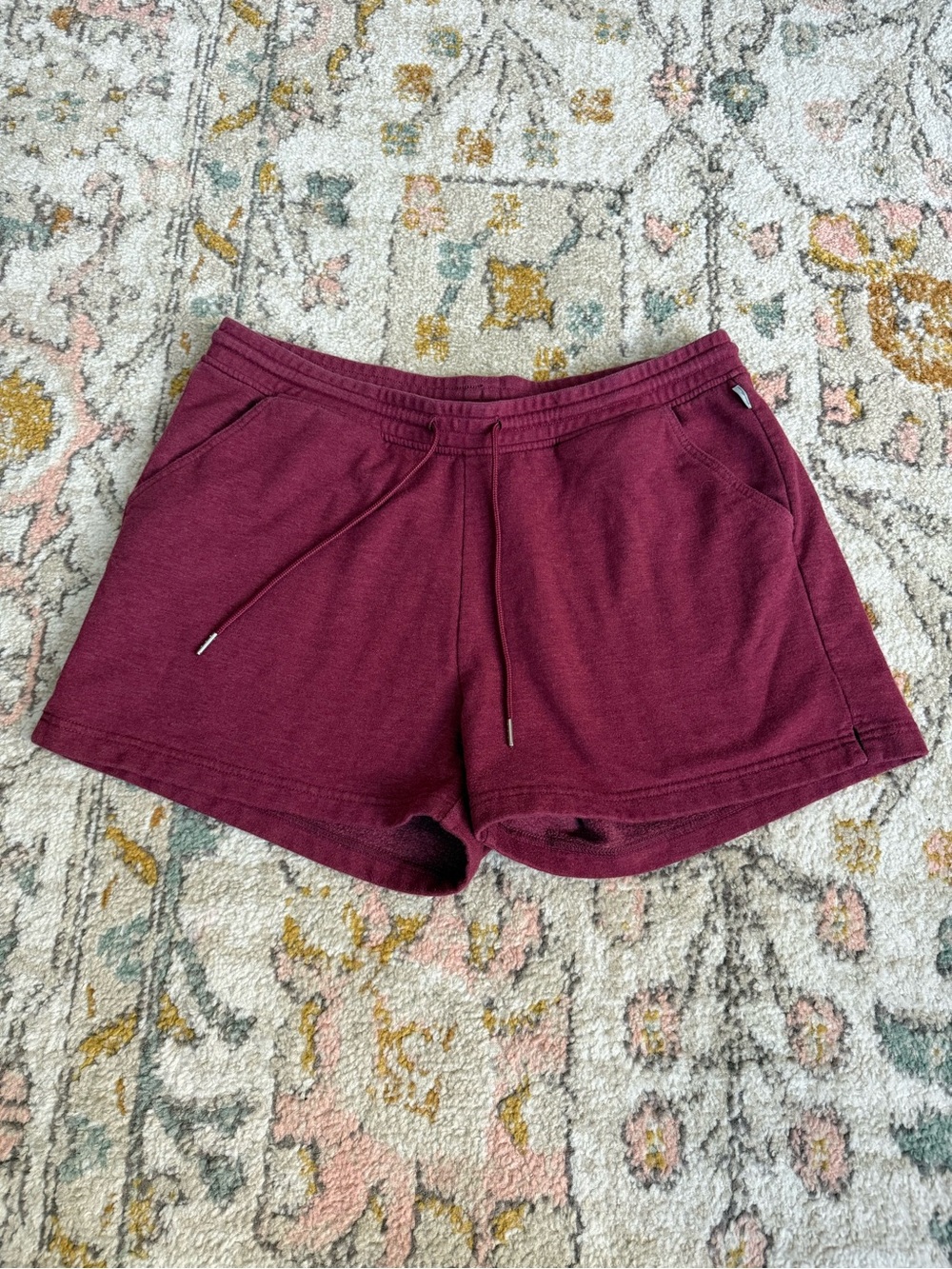 Eddie Bauer Women's Red Drawstring Athletic Shorts Size L